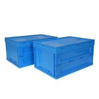 Caisse en plastique pliable empilable pour le transport et le stockage multi-usages à vendre