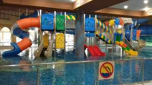 Toboganes acuáticos interactivos coloridos de la zona de salpicaduras Equipo comercial seguro del patio <span class=keywords><strong>Atracciones</strong></span> del Parque Acuático para los niños - Product Image 6