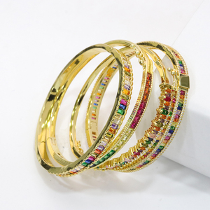 New Design High Quality Genuine Gold Plated Copper <strong>Bangle</strong> for Women <strong>Bracelets</strong> - Product Image 5