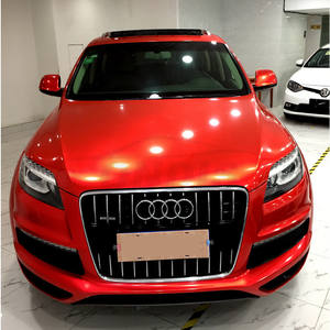 Film de lamination pour véhicule en vinyle PVC PPF brillant rouge bonbon, rouleau de film de protection pour voiture, revêtement adhésif - Product Image 4