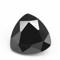 Prix de gros d'usine de haute qualité trillion de moissanite noire taillée diamants en vrac Certificat GRA triangle coupe carat moissanite
