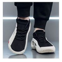 Nouvelles Chaussures de Basketball Noir et Blanc 2026, Tige en Cuir Microfibre, Semelle Intermédiaire en PU, Semelle Extérieure en Caoutchouc, Guangdong, Unisexe, Tendance Jeunesse