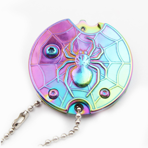 Porte-clés personnalisé à pendentif en métal, fournitures croisées de articles, auto-<span class=keywords><strong>défense</strong></span>, petits outils EDC d'extérieur - Product Image 6