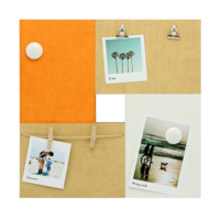 Tableau d'affichage photo personnalisable en MDF/bois écologique moderne avec clips, tableau décoratif pour notes, pour la décoration murale de la maison ou du bureau