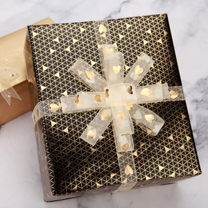 Satin de joyeux anniversaire de vente directe d'usine avec des rubans de boîte-cadeau de ruban imprimé par logo pour l'emballage - Product Image 6