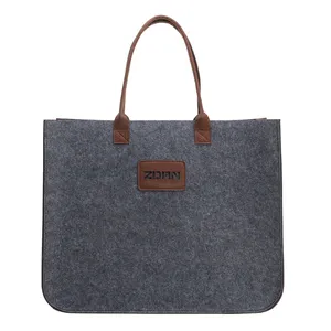 Large-capacity shopping tote bag white women handbags new fashion 2023 high quality felt shopping bag