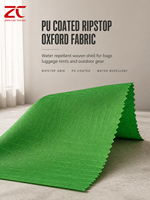 Tissu Oxford Ripstop enduit PU, hydrofuge, tissé, pour la fabrication de sacs et de tentes, vente en gros pour les usines.