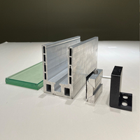 DDP America 2026 Garde-corps en verre pour balcon populaire, profilé en aluminium en forme de U, balustrade, main courante, garde-corps en verre LED, terrasse