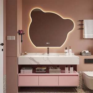 Luxury Wash Basin Floating Wall Mounted <b>Bathroom</b> Vanities Cabinets - Product Image 6