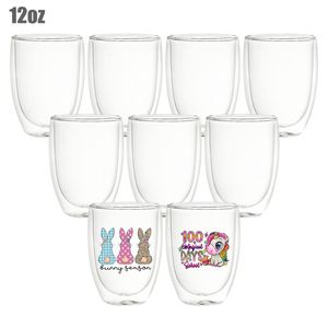 Snow Globe Double Walled Glass Cups Pre-drilled for DIY Glitter UV DTF <b>Wrap</b> <b>Vinyl</b> Suitable Heat Resistant Coffee MugTumbler - Product Image 4