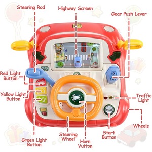 <span class=keywords><strong>Juguete</strong></span> Musical de <span class=keywords><strong>Volante</strong></span> <span class=keywords><strong>para</strong></span> Niños Pequeños, Juguetes de Simulación de Aprendizaje Interactivo, <span class=keywords><strong>Juguete</strong></span> Sensorial <span class=keywords><strong>para</strong></span> Asiento de <span class=keywords><strong>Coche</strong></span> - Product Image 2
