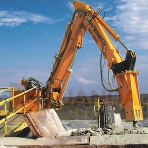 Manipulateur de grue hydraulique sur piédestal, brise-roche, équipement de brisage de roche stationnaire - Product Image 3