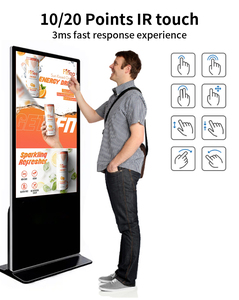 Siêu mỏng 32/43/49/ 55/65/75/86 inch trong nhà/ngoài trời 2K/4K màn hình cảm ứng LCD màn hình quảng cáo kỹ thuật số biển <span class=keywords><strong>kiosk</strong></span> - Product Image 4