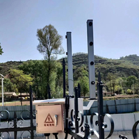 Système de Sécurité Périmétrique à Faisceau Laser Étanche | Alarme Anti-Intrusion Double Faisceau Portée 200m pour Usine et Entrepôt