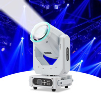 Weißes Gehäuse 295W 14R Beam Moving Head Licht mit LED-Ring DMX Sharpy Beam 295 Moving Head Bühnenbeleuchtung