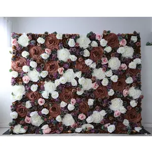 لوحة خلفية جدار الزهور المخصصة للفائف الجدار الزهور الاصطناعية ديكور حفلات الزفاف حديقة