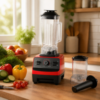 Blender 2L 4500W, multifonction, robuste, pour la maison, mixeur à smoothies, presse-agrumes électrique automatique, lame en acier inoxydable, cuisine