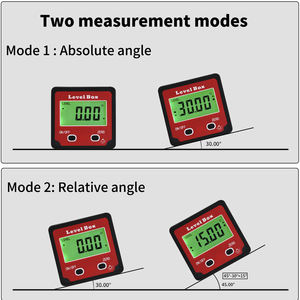 360 градусов транспортир angle finder уровень box Цифровой Инклинометр Угол измерительный инструмент с магнитным основанием - Product Image 5