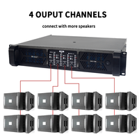 Amplificateurs de puissance en métal d'équipement de sonorisation audio professionnel à 4 canaux DS-10Q Sinbosen pour sonorisation de haut-parleur