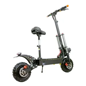 China 3000W 60V Doppel motor leistungs starke Zweirad 10 Zoll fetten Reifen Offroad Elektro roller für Erwachsene