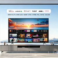 Téléviseur normal acceptant les logos personnalisés, téléviseur Android 4K, téléviseur intelligent 32 pouces, 32, 40, 43, 50, 55, 60, 65, 75, 85, 100, 110 pouces, téléviseur LED 75 pouces