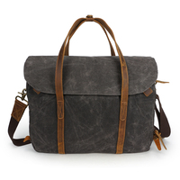 Custom Vintage Bags Briefcase Bag for Men Business Soft Sport Messenger Bag Canvas Briefcases for Men