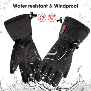 Touchscreen Full Finger Warming Rechargeable Battery Windproof Waterproof Outdoor Sports Customized <strong>Crab</strong> Heated Gloves - Product Image 3