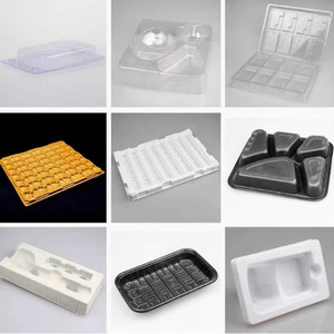 Cajas plegables de plástico transparente hechas a medida con tapas para envasado de alimentos, material PET PVC PP, origen China - Product Image 1