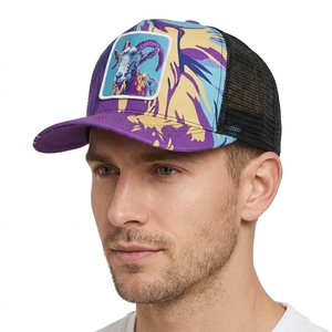 TCAP Casquette de camionneur en maille 5 panneaux personnalisée Tissu polyester sportif <span class=keywords><strong>Patch</strong></span> de sublimation imperméable Logo Broderie 3D Hip Hop - Product Image 1