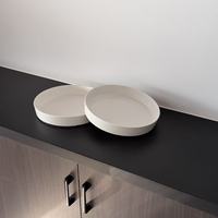 Assiette Ronde en Porcelaine de 9,5 Pouces, Assiette Creuse à Bord Haut en Céramique, Vaisselle Commerciale pour Restaurant et Mariage (Vente en Gros)