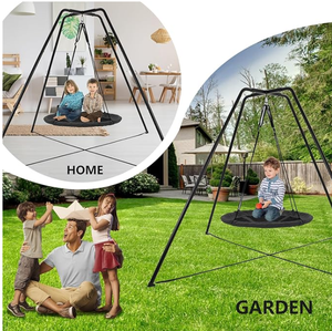 Soporte oscilante para niños Marco de columpios de metal resistente para patio trasero Interior antioxidante y resistencia a todo clima - Product Image 6