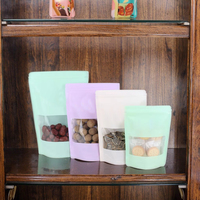 Sachets personnalisés à fenêtre pour l'emballage alimentaire (noix, thé) – Sacs d'emballage en PET/PE de qualité alimentaire avec fermeture éclair