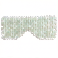 Masque facial en pierre de jade XiuYan en promotion – Masque oculaire rafraîchissant naturel vert anti-âge pour la relaxation et le soulagement de la fatigue
