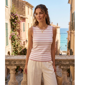 Camiseta sin Mangas Corta y Transpirable para Mujer, Informal, para Verano, Gimnasio, Yoga, Hogar, Uso Diario, Cómoda y Elegante - Product Image 1