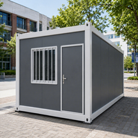 Vicdowex Maison conteneur préfabriquée en acier à panneaux sandwich de 20 pieds, détachable, style ferme, unité modulaire à assemblage rapide, bureau