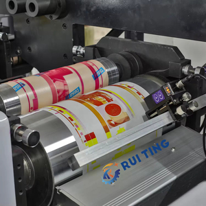 RTIN-550 Film Sticker Label 6 <strong>Color</strong> CMYK Printer Inovance Servo Motor Registeration Kraft Paper Flexo Graphical <strong>Printing</strong> <strong>Machine</strong> - Product Image 3