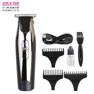 ओम पेशेवर स्टेनलेस स्टील कॉर्लेस इलेक्ट्रिक हेयर क्लिपर्स यूएसबी फास्ट चार्जिंग एलईडी डिस्प्ले वाटरप्रूफ नाई की दुकानें थोक - Product Image 1