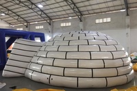 Personnalisé blanc Gonflable Igloo dôme Tente pour camping hutte quonset gonflable tente