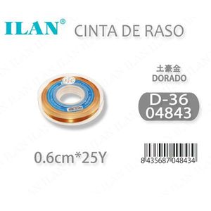 ริบบิ้นผ้าซาตินอิลัน 0.6 ซม. 25 หลา ดอร์ดาโด ดี 36 - Product Image 3