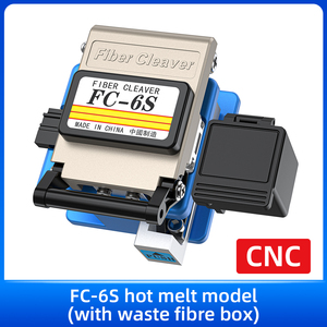 เครื่องตัดไฟเบอร์ออปติกอัตโนมัติรุ่น FC-6S สำหรับงานเครือข่าย FTTH เชื่อมสายแพทช์คอร์ด ใช้กับอุปกรณ์เชื่อมต่อใยแก้วนำแสง ราคาประหยัด - Product Image 1