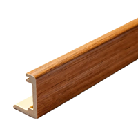 Encadrements de Porte WPC Modernes, Étanche et Résistant aux Termites, Profilés de Cadre de Porte Durables, Décoration Personnalisée Effet Bois pour Projets