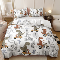 Parure de lit moderne 100 % polyester, motif dessin animé mignon pour enfants, impression numérique 3D, paresseux australien koala