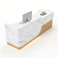 Comptoir de Caisse Moderne de Luxe pour Hôpital, Bureau d'Accueil Style Français, Bureaux de Réception, Bureau de Réception pour Restauration et Bureau du Réceptionniste