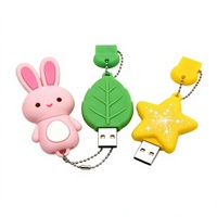 Funda Protectora de Silicona Personalizada para Memoria USB, Cubierta Protectora Suave a Prueba de Polvo, Color y Tamaño Personalizables, Estilo Mascota, Compatible con Alta Velocidad