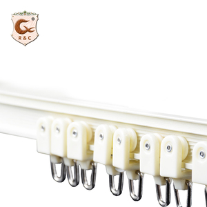 Bán buôn uốn cong nhôm Trần đôi theo dõi đường sắt rèm với Runner và khung - Product Image 5