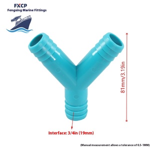 Nhựa New Marine thuyền phụ kiện ba chiều y-loại cống ổ cắm kết nối cho Bilge bơm nước Ống Hose hệ thống thoát nước - Product Image 4