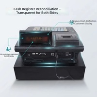 Caisse enregistreuse tout-en-un avec écran tactile Windows, imprimante intégrée, garantie de 3 ans, scanner de codes-barres multi-CPU et multi-résolutions