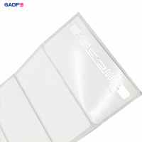 Дальнобойная этикетка UHF NFC RFID, гибкая антиметаллическая этикетка со штрих-кодом для управления активами для маркировки контактных карт для маскировки