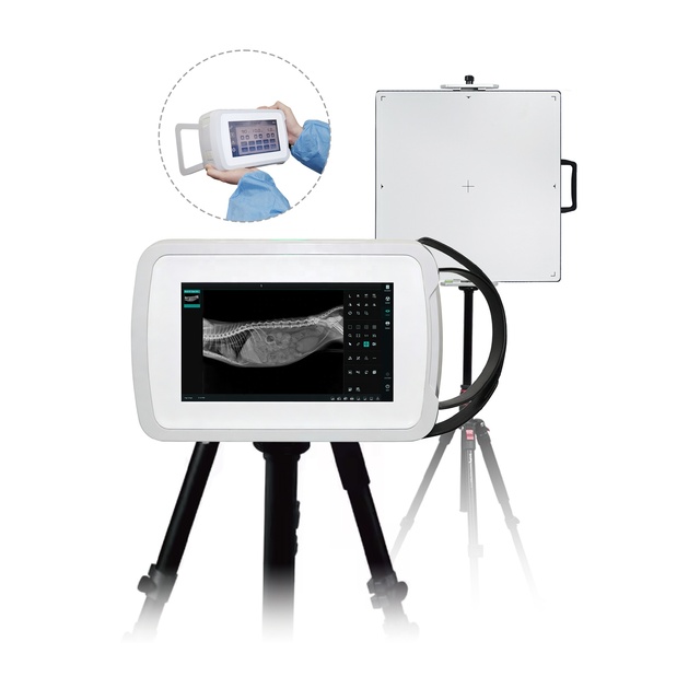 Ysenmed Vet 450W 900W Portable Xray Machine Medical X-ray for Vet Portable Dr X-ray Machine with Flat Panel Detector X Ray