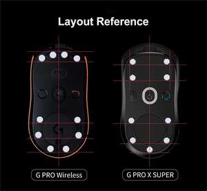 20 Piezas de Puntos para Ratón, Patas de Ratón Universales Redondas y Pequeñas para Bricolaje, Patines de Ratón de Obsidiana PTFE, Almohadillas Antideslizantes Rojas Personalizadas para Deslizamiento de Ratón - Product Image 6